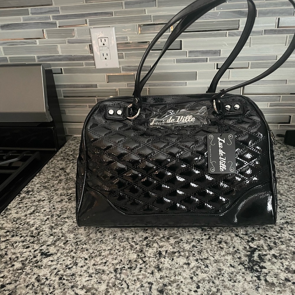 Lux De Bille Black Quilted Women's Bag